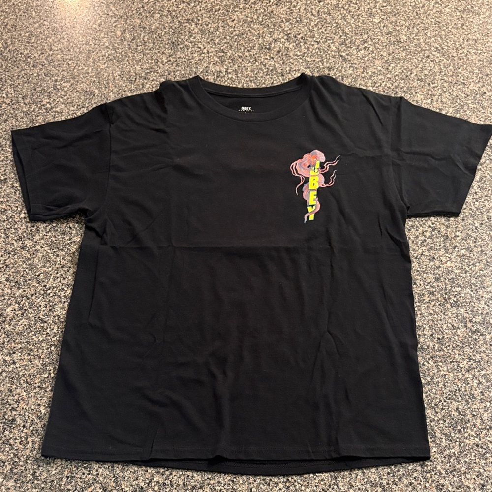 OBEY Black Graphic T-Shirt